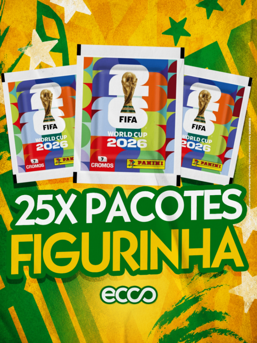 25x Pacotes de Figurinha